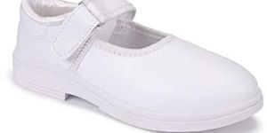 Girls White School Shoes