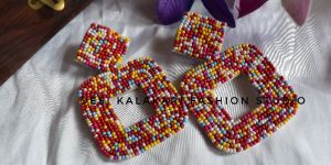 Multicolor Beaded Earrings