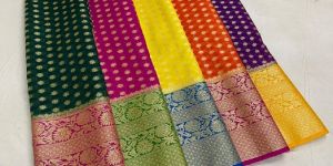 Semi Georgette Silk Saree