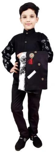 Boys Polyester Black Dress