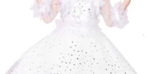 Girls Net White Frock