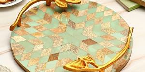 Resin MDF Round Serving Tray