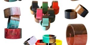 Resin and Wood Bangles