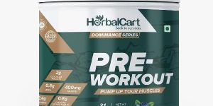 HerbalCart Pre Workout, Blueberry Flavour, 250g
