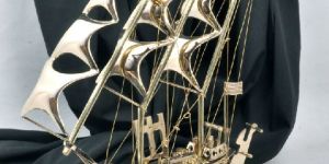 Brass Antique Ship