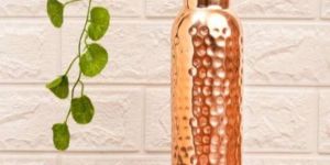 Copper Jointless Hammered Water Bottle