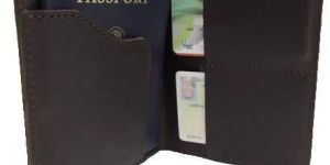 Leather Passport Holder Case