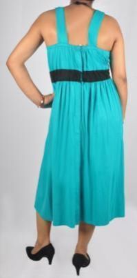 Snap Concealed Shoulder Button Maternity Dress