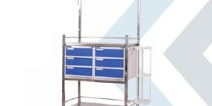 Uniq-4503 Crash Cart Trolley SS