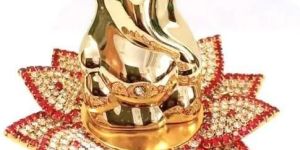 3.5 Inch Crystal & Metal Ganesh Statue