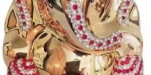 3 Inch Crystal & Metal Ganesh Statue