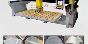 4+1 Axis CNC Bridge Saw Machine