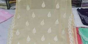 Georgette Chikankari Long Kurti