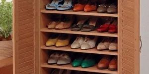 Wooden Shoe Rack