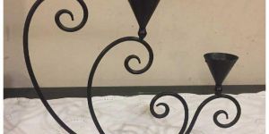 Wrought Metal Candle Holder