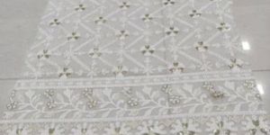 Lucknowi Chikan Embroidery Fabric