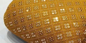 Mirror Work Embroidered Fabric