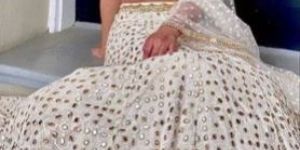 Sequin Embroidery Georgette Fabric