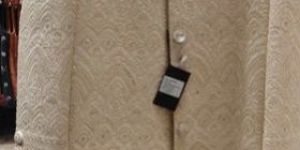 Silk Embroidered Sherwani Fabric