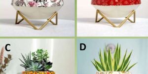 1322 Metal Pot with Stand