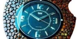 Apple Shape Wooden Designer Wall Clock