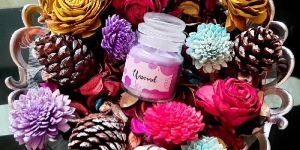 Flower Candle Gift Set