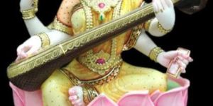 Marble Saraswati Mata Statue