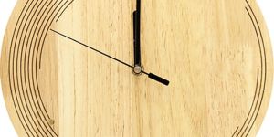 Wooden Wall Clock Custom Shape MDF Wall Clock from Tradnary