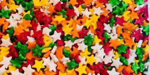 Multicoloured Star Shape Cake Sprinkle