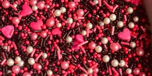 Pink and Black Mixed Cake Sprinkle