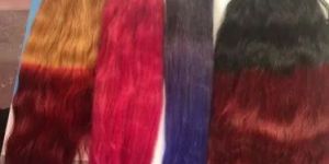 Coloured Weft Hair