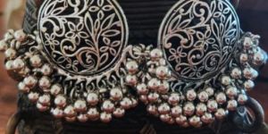 Silver Toned Drop Earrings