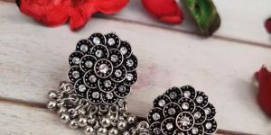 Silver Toned Stud Earrings