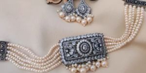 Silver Traditional Choker Set