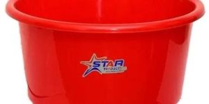 50L Red Plastic Tub