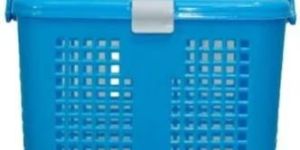 Blue Plastic Storage Basket