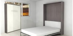 Wooden Bed Cum Wardrobe