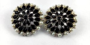 Premium Oxidised with stone00 Earrings