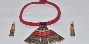 Ethnic Bamboo Necklace Set