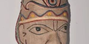 Hanuman Face Jute Wall Hanging