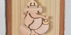 Lord Ganesha Bamboo Photo Frame