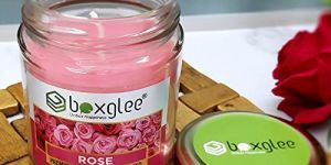 Rose Scented Big Jar Glass Candle