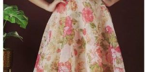 Magnetism Organza Printed Short Dress