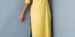 Mandarin Collar Straight Kurti