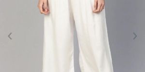 White Rayon Palazzo