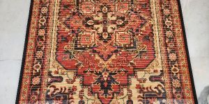 Black Printed Bamboo Floor Carpet