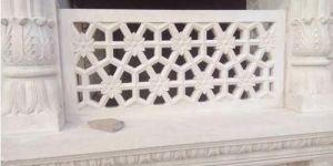 White 2D Gwalior Mint Stone Jali