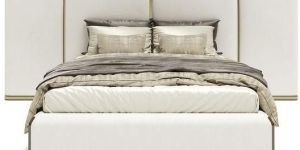 White Leather King Size Bed