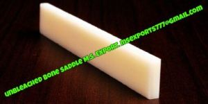 Unbleached Bone Guitar Saddle and Nut