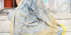 Ready to Wear Assam Handloom Organic Dyed Pure Eri Silk Saree